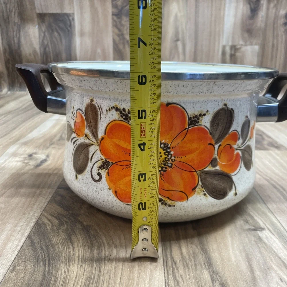 Sanko Ware Japan Show Pans‎ Pot Enamel Vintage 10
